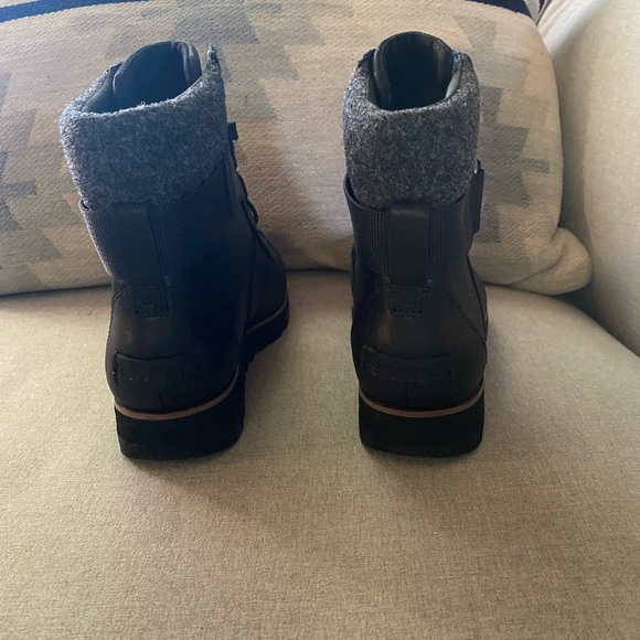 SOREL-Harlow Conquest-Black Winter Waterproof Boot 6.5,B NWOB - Picture 4 of 9